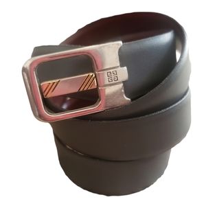 2×HP. Givenchy Reversible Leather Belt